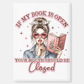 Als mijn boek open is… magneet (Voorkant)