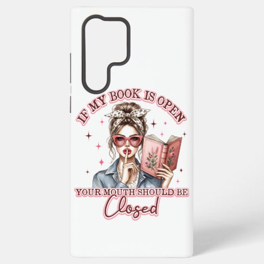 Als mijn boek open is... samsung galaxy hoesje (Achterkant)