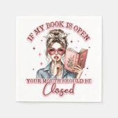 Als mijn boek open is… servet (Voorkant)