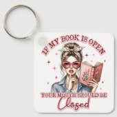 Als mijn boek open is… sleutelhanger (Voorkant)