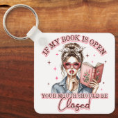 Als mijn boek open is… sleutelhanger (Voorkant)