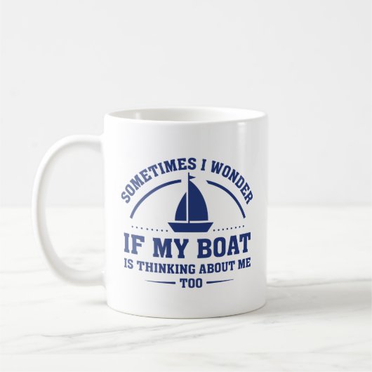 Als mijn boot koffiemok (Links)