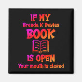 Als mijn Brenda K Davies Book open is Magneet (Voorkant)