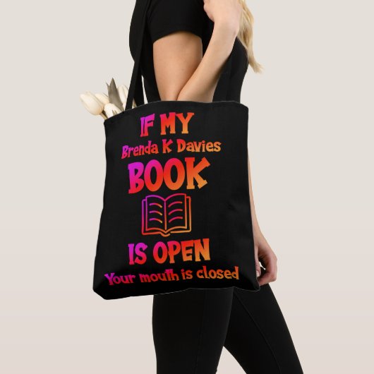 Als mijn Brenda K Davies Book open is Tote Bag (Dichtbij)
