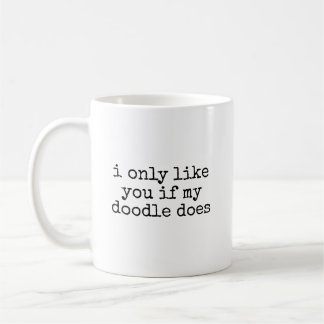 Als mijn Doodle grappige Goldendoodle-hondeneigena Koffiemok
