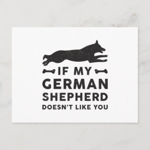 Als mijn Duitse Herder Hondenliefhebber Grappig C Briefkaart