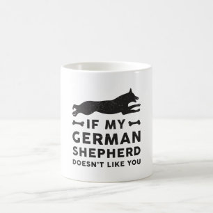 Als mijn Duitse Herder Hondenliefhebber  Grappig C Koffiemok