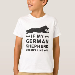Als mijn Duitse Herder Hondenliefhebber Grappig C T-shirt