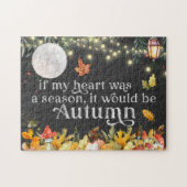 Als mijn hart een seizoen was, zou het een herfst  legpuzzel (Horizontaal)