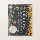 Als mijn hart een seizoen was, zou het een herfst  legpuzzel (Verticaal)