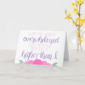 Als mijn hart overweldigd is blanco kaart (Gele Bloem)