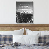 Als mijn hart overweldigd is, is de bijbelversie o canvas afdruk (Insitu (Slaapkamer))