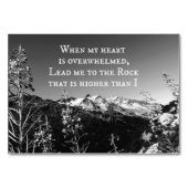 Als mijn hart overweldigd is, is de bijbelversie o kaart (Voorkant)