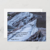 Als mijn hart overweldigd is, is Psalm 95:1-2 Briefkaart (Voorkant / Achterkant)