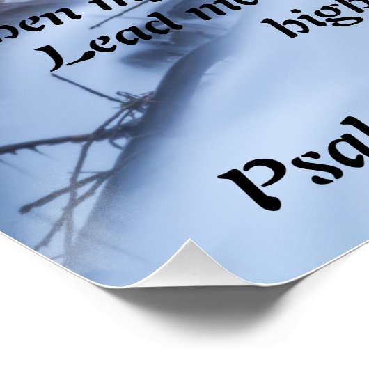 Als mijn hart overweldigd Poster is.. psalm 95:1-2 (Hoek)