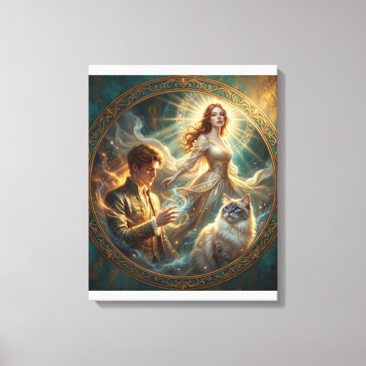 Als mijn huisdier mens was Rekbaar canvas Afdruk (Voorkant)
