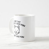 Als mijn kat jou niet leuk vindt koffiemok (Voorkant links)