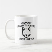 Als mijn kat jou niet leuk vindt koffiemok (Links)
