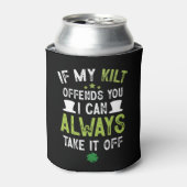 Als mijn kilt je beledigt, grappige St. Patrick's Blikjeskoeler (Blikje Voorkant)