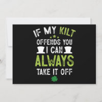 Als mijn kilt je beledigt, grappige St. Patrick's 