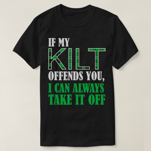 Als mijn kilt je schamele sint-patricks dag versch t-shirt (Design voorkant)