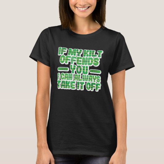 Als mijn kilt je schimmige St Patrick's Day Iris a T-shirt (Voorkant)