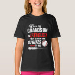 Als mijn kleinzoon grappige Softball laat zien T-shirt<br><div class="desc">Als mijn kleinzoon grappige Softball laat zien</div>