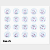 Als mijn laatste e-mail - Grappige kat kantoorgevo Ronde Sticker (Vel)