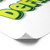 Als mijn mond het niet zegt, zal mijn gezicht zeke poster (Hoek)