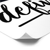 Als mijn mond het niet zegt, zal mijn gezicht zeke poster (Hoek)