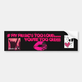 als mijn muziek bumpersticker