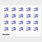 ALS Mijn oma Mijn held 42 Ronde Sticker (Vel)