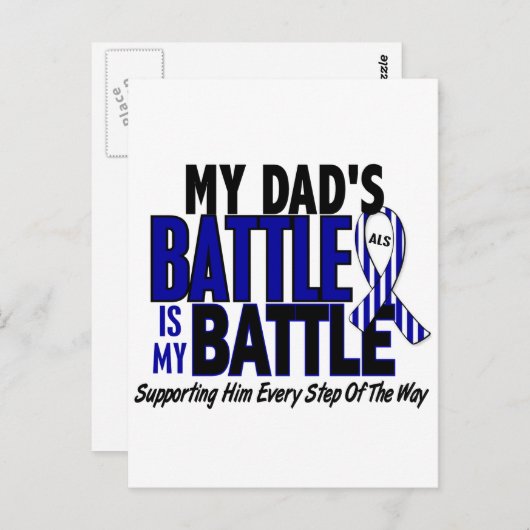 ALS Mijn strijd voor 1 vader Briefkaart (Voorkant / Achterkant)