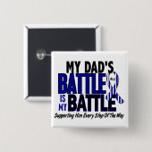 ALS Mijn strijd voor 1 vader Vierkante Button 5,1 Cm (Voorkant /achterkant)