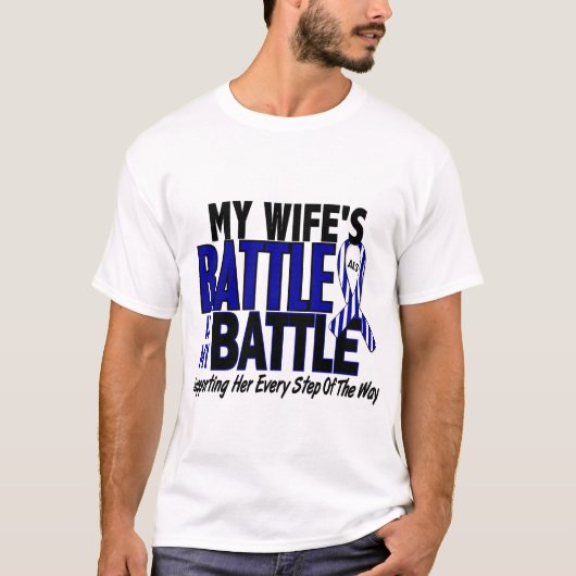 ALS Mijn strijd voor 1 vrouw T-shirt (Voorkant)