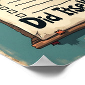 Als mijn to-do-lijst zichzelf maar een grappig dru poster (Hoek)