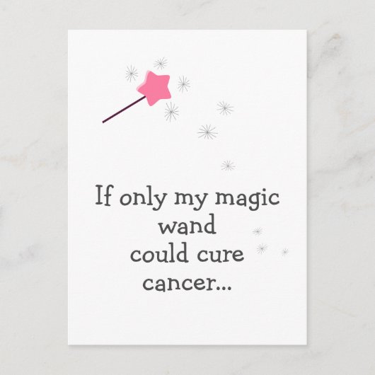 Als mijn toverstok kanker kon - Moedige bemoedigin Briefkaart (Voorkant)