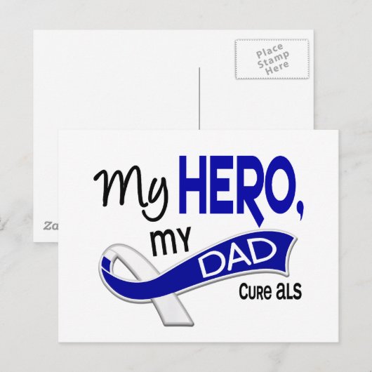 ALS Mijn vader Mijn Hero 42 Briefkaart (Voorkant / Achterkant)