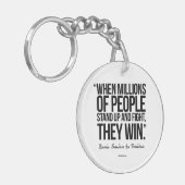 Als miljoenen mensen opstaan sleutelhanger (Voorkant Links)