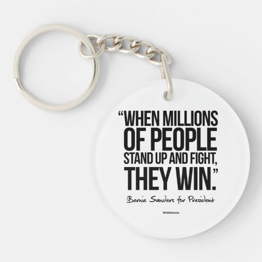 Als miljoenen mensen opstaan sleutelhanger (Voorkant)