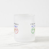 Als Momma geen vrolijk Gezegde met glimlach Matglas Koffiemok (Center)