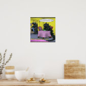 Als Monsters Vegan Worden Grappige Poster (Keuken)
