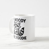 Als Moody, geef Foodie Hangry wasbeer Mok (Voorkant links)