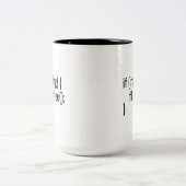 Als Morning Coffee Funny Programmer Coder html vul Tweekleurige Koffiemok (Center)