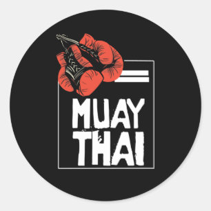 Als Muay Thai je leven is Ronde Sticker