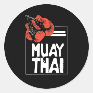 Als Muay Thai je leven is Ronde Sticker