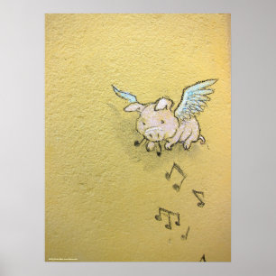 Als muziek de sleuf van de liefde is poster