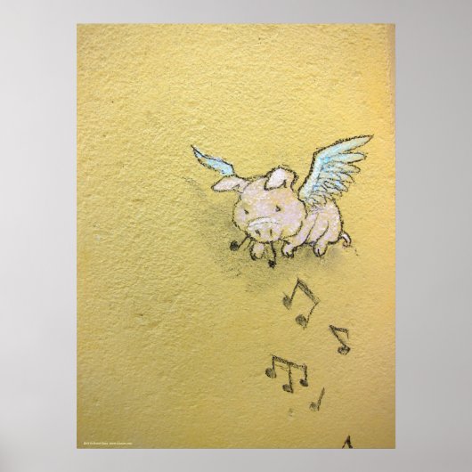 Als muziek de sleuf van de liefde is poster (Voorkant)