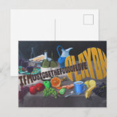 Als Muziek Het Eten Van De Liefde Is Briefkaart (Voorkant / Achterkant)