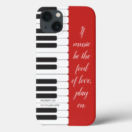 Als muziek het voedsel is van de liefde - piano-th Case-Mate iPhone case